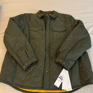 NEW NWT Calvin Klein Men's Quilted Shirt Jacket Sz XXL Green